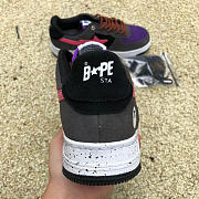 A Bathing Ape Bape Sta Black Grey Pink Suede 1I20-191-008 - 6