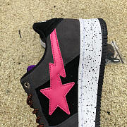 A Bathing Ape Bape Sta Black Grey Pink Suede 1I20-191-008 - 5