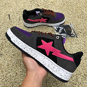 A Bathing Ape Bape Sta Black Grey Pink Suede 1I20-191-008 - 3