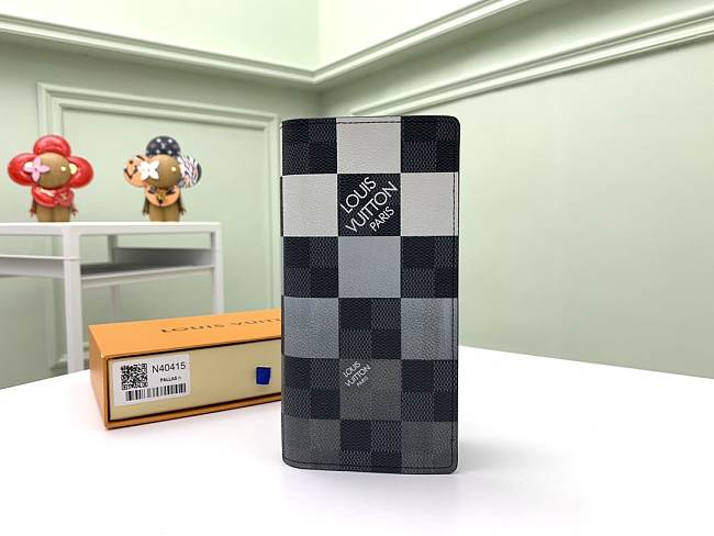 Louis Vuitton Slender Long Wallet Damier Graphite Pixel Black 10.0 x 19.0 x 2.0 cm - 1