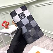 Louis Vuitton Slender Long Wallet Damier Graphite Pixel Black 10.0 x 19.0 x 2.0 cm - 5