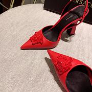 Versace La Medusa Red Slingback Pumps Heels - 6