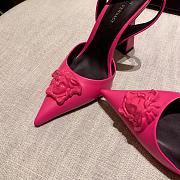 Versace La Medusa Pink Slingback Pumps Heels - 3