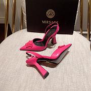 Versace La Medusa Pink Slingback Pumps Heels - 2