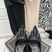 ROCKSTUD ALCOVE KIDSKIN AND PATENT-LEATHER PUMP 90 MM XW2S0DF8IDE0NO - 6