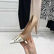 ROCKSTUD ALCOVE KIDSKIN AND PATENT-LEATHER PUMP 90 MM WW0S0DF8YGDXK0 - 6