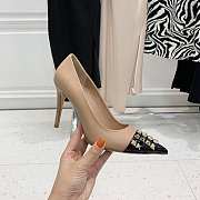 ROCKSTUD ALCOVE KIDSKIN AND PATENT-LEATHER PUMP 90 MM WW0S0DF8YGDMK0 - 6