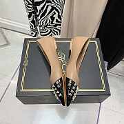 ROCKSTUD ALCOVE BALLET FLAT IN GOATSKIN AND PATENT LEATHER XW2S0DT2YGDMK0 - 3