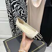 ROCKSTUD ALCOVE BALLET FLAT IN GOATSKIN AND PATENT LEATHER XW2S0DT2YGDL11 - 2