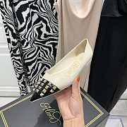 ROCKSTUD ALCOVE BALLET FLAT IN GOATSKIN AND PATENT LEATHER XW2S0DT2YGDL11 - 3