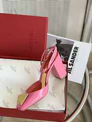 ONE STUD PUMP IN PATENT LEATHER 90MM XW2S0DT4LAFHW4 - 4