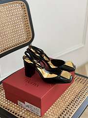 ONE STUD PUMP IN PATENT LEATHER 90MM XW2S0DT4LAF0NO - 1
