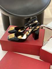 ONE STUD PUMP IN PATENT LEATHER 90MM XW2S0DT4LAF0NO - 5