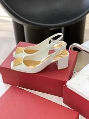 ONE STUD PATENT-LEATHER SLINGBACK PUMP 60 MM XW2S0DQ2LAFI16 - 5