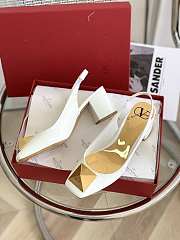 ONE STUD PATENT-LEATHER SLINGBACK PUMP 60 MM XW2S0DQ2LAFI16 - 4