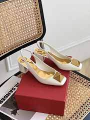 ONE STUD PATENT-LEATHER SLINGBACK PUMP 60 MM XW2S0DQ2LAFI16 - 2