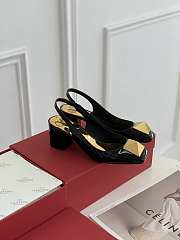 ONE STUD PATENT-LEATHER SLINGBACK PUMP 60 MM XW2S0DQ2LAF0NO - 1