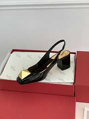 ONE STUD PATENT-LEATHER SLINGBACK PUMP 60 MM XW2S0DQ2LAF0NO - 6