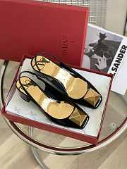 ONE STUD PATENT-LEATHER SLINGBACK PUMP 60 MM XW2S0DQ2LAF0NO - 3