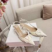 VLOGO SIGNATURE CALFSKIN SLINGBACK PUMP 10MM/40MM/70MM - 3