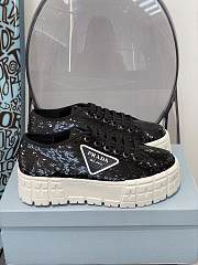 Prada Double Wheel sequin sneakers in Black 1E787M_959_F0002_F_050 - 5
