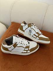 AMIRI Skel Top Low White Brown MFS003-281 - 5