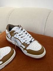 AMIRI Skel Top Low White Brown MFS003-281 - 2