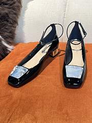 LA PARISIENNE DIOR PUMP Black Patent Calfskin - 3