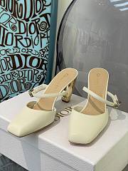 DIOR RHODES HEELED MULE White Calfskin KCP924VEA_S03W - 3