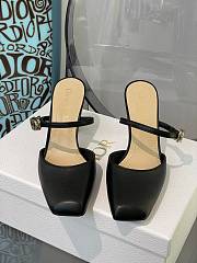 DIOR RHODES HEELED MULE Black Calfskin KDP924VEA_S900 - 2