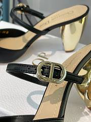 DIOR RHODES HEELED MULE Black Calfskin KDP924VEA_S900 - 3