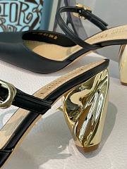 DIOR RHODES HEELED MULE Black Calfskin KDP924VEA_S900 - 4