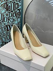 DIOR RHODES PUMP White Calfskin KCP925VEA_S03W - 2