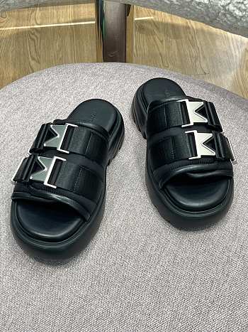 Bottega Veneta Padded technical fabric sandals Black 690033V0DS21000