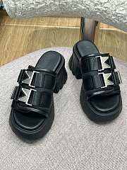 Bottega Veneta Padded technical fabric sandals Black 690033V0DS21000 - 5