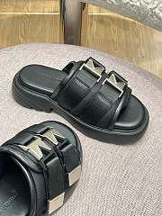 Bottega Veneta Padded technical fabric sandals Black 690033V0DS21000 - 4