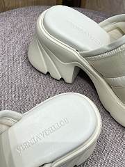 Bottega Veneta Padded technical fabric sandals White 690033V0DS22916 - 5