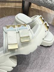 Bottega Veneta Padded technical fabric sandals White 690033V0DS22916 - 3