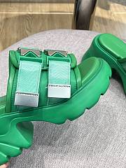 Bottega Veneta Padded technical fabric sandals Green 690033V0DS27278 - 2