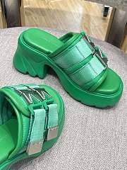 Bottega Veneta Padded technical fabric sandals Green 690033V0DS27278 - 3
