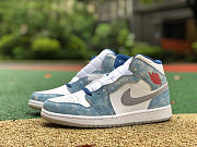Air Jordan 1 Mid French Blue Fire Red DN3706-401 - 2