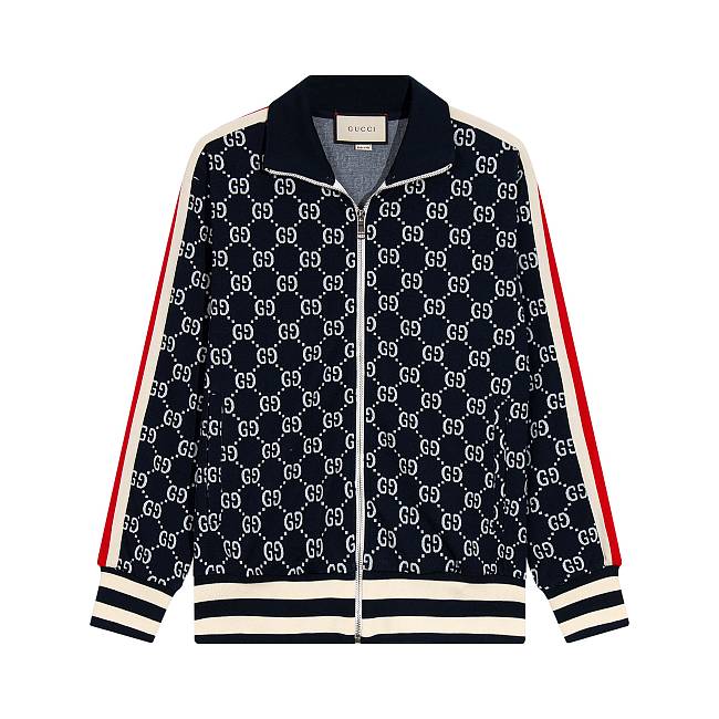 GG jacquard cotton jacket ‎496919 X9V05 4245 - 1