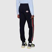Wool jersey track bottoms with Web - 4