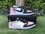 Travis Scott x Air Jordan 1 Low OG Pink White Black DM7866-066 - 2