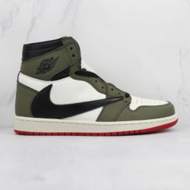 Travis Scott x Fragment x Air Jordan 1 Retro High OG SP Green White Black DH3227-106 - 1