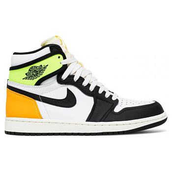 Air Jordan 1 Retro High White Black Volt University Gold 555088-118