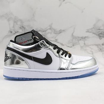 Air Jordan 1 Silver Low Top Update Original Material 