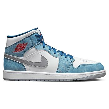 Air Jordan 1 Mid French Blue Fire Red DN3706-401