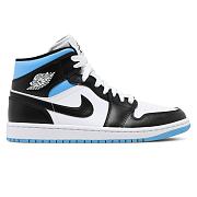 Air Jordan 1 Mid University Black White (W) BQ6472-102 - 1