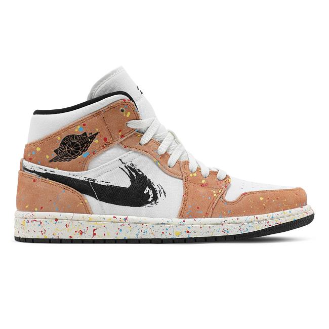 Air Jordan 1 Mid SE Brushstroke DA8005-100 - 1